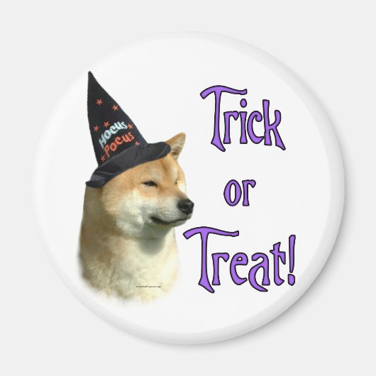 柴犬トリック マグネット (正面)