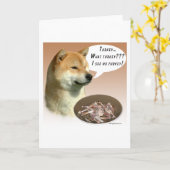 柴犬トルコ カード (黄色い花)