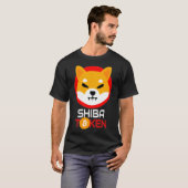 柴犬トークン暗号、$Shibコイン暗号通貨 Tシャツ (正面フル)