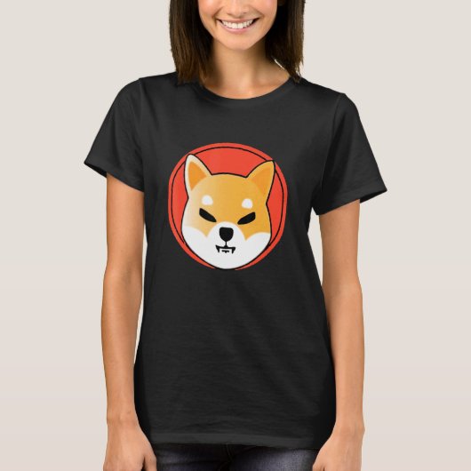 柴犬トークン暗号Shibaコイン暗号通貨 Tシャツ (正面)