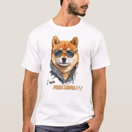 柴犬ドッグアイアムポーソーム Tシャツ