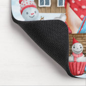 柴犬ドッグインスノークリスマスドッグ マウスパッド (コーナー)