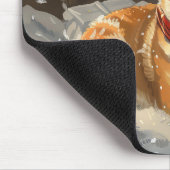 柴犬ドッグクリスマスフェスティバル マウスパッド (コーナー)