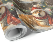 柴犬ドッグクリスマスフェスティバル ラッピングペーパー (ロールコーナー)