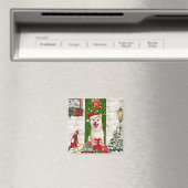 柴犬ドッグクリスマス マグネット (インサイチュ (食洗機))