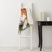 柴犬ドッグシェルパブランケットウォーターカラーデザイン シェルパブランケット (インサイチュ)