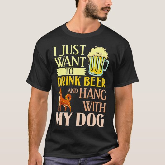 柴犬ドッグパピズオーナー恋人_16 Tシャツ (正面)