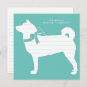 柴犬ドッグパピー サンキューカード (正面/裏面)