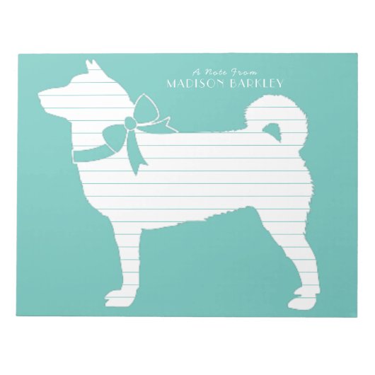 柴犬ドッグパピー ノートパッド (正面)