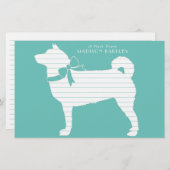 柴犬ドッグパピー 便箋 (正面/裏面)