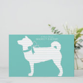 柴犬ドッグパピー 便箋 (スタンド正面)