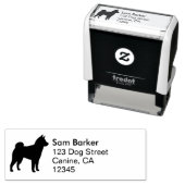 柴犬ドッグブリードシルエット差出人住所 セルフインキングスタンプ (インサイチュ)
