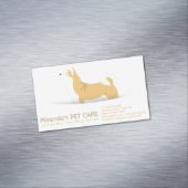 柴犬ドッグペットケア着座入浴&グルーミング マグネット名刺 (インサイチュ)