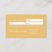 柴犬ドッグペットケア着座入浴&グルーミング 予約カード (裏面)