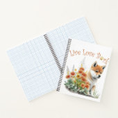 柴犬ドッグママフローラ ノートブック (内部)