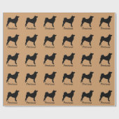 柴犬ドッグラッピング紙 ラッピングペーパー (フラット)