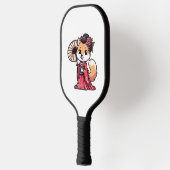 柴犬ドッグ着物 ピックルボールラケット (左)