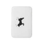 柴犬ドッグ – ハロウィンムーンシルエットオーバーサイズ バスマット (正面縦)