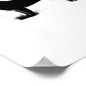 柴犬ドッグ – ハロウィンムーンシルエットオーバーサイズ ポスター (角)