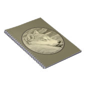 柴犬ノートブックハスキーアートギフト柴犬ブック ノートブック (右側)