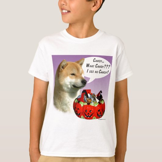 柴犬ハロウィンキャンディ Tシャツ (正面)