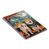 柴犬ハロウィン不気味 ノートブック (右側)