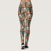 柴犬ハロウィン不気味 レギンス (裏面)