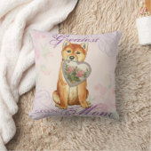 柴犬ハートママ クッション (ブランケット)