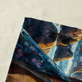 柴犬バイザショアデザインバイリッチアメンギル ビーチタオル (インサイチュ)