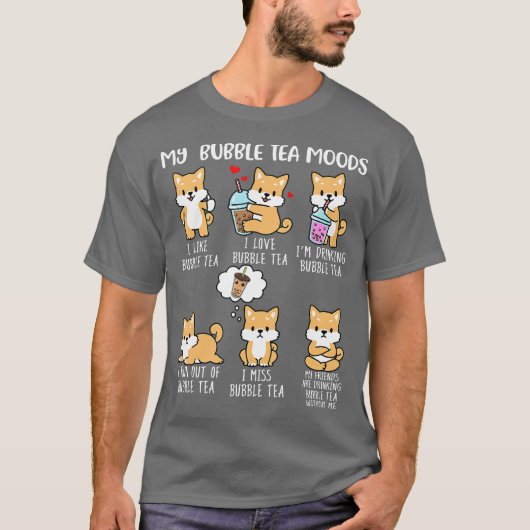 柴犬バブルティーシャツウィメンズボバティードッグ Tシャツ (正面)