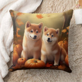 柴犬パピーオータムデライトカボチャ クッション (ブランケット)
