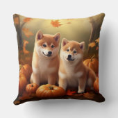 柴犬パピーオータムデライトカボチャ クッション (裏面)