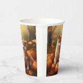 柴犬パピーオータムデライトカボチャ 紙コップ (右)