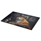 柴犬パンプキンズハロウィンホラー カッティングボード (角)