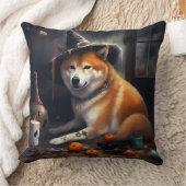 柴犬パンプキンズハロウィンホラー クッション (ブランケット)