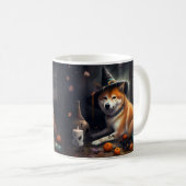 柴犬パンプキンズハロウィンホラー コーヒーマグカップ (正面右)