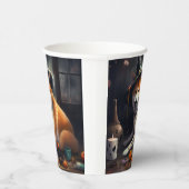 柴犬パンプキンズハロウィンホラー 紙コップ (右)