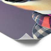 柴犬ヒップスター犬のポスター ポスター (角)