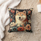 柴犬ピローウィリアム・モリス クッション (ブランケット)