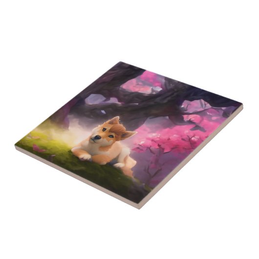 柴犬ファンタジーアニメ タイル (側面)