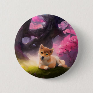 柴犬ファンタジーアニメ 缶バッジ