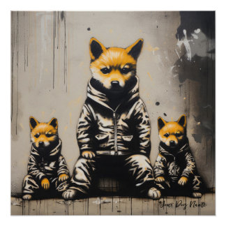 柴犬フレンドリーパピードッグ002 - Raimon Paladi ポスター