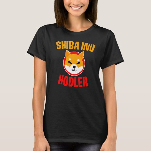 柴犬ホドラーに月買暗号ディップSh Tシャツ (正面)
