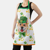 柴犬ホリデーインテリア St Patrick's Day ドッグ エプロン (インサイチュ)