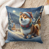 柴犬ホリデーデザインバイリッチアメンギル クッション (ブランケット)