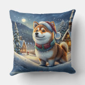 柴犬ホリデーデザインバイリッチアメンギル クッション (裏面)