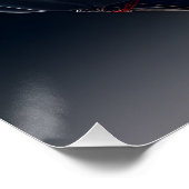 柴犬ポートレートサムライ日本のウォリアウォール ポスター (コーナー)