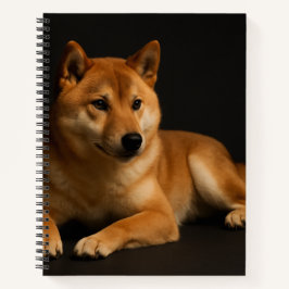 柴犬ポートレート Shiba Inu Art Spiral Notebook – Lined ノートブック
