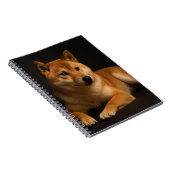 柴犬ポートレート Shiba Inu Art Spiral Photo ノートブック (右側)