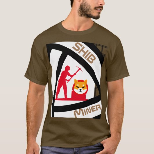 柴犬マイナー暗号通貨Tシャツ Tシャツ (正面)